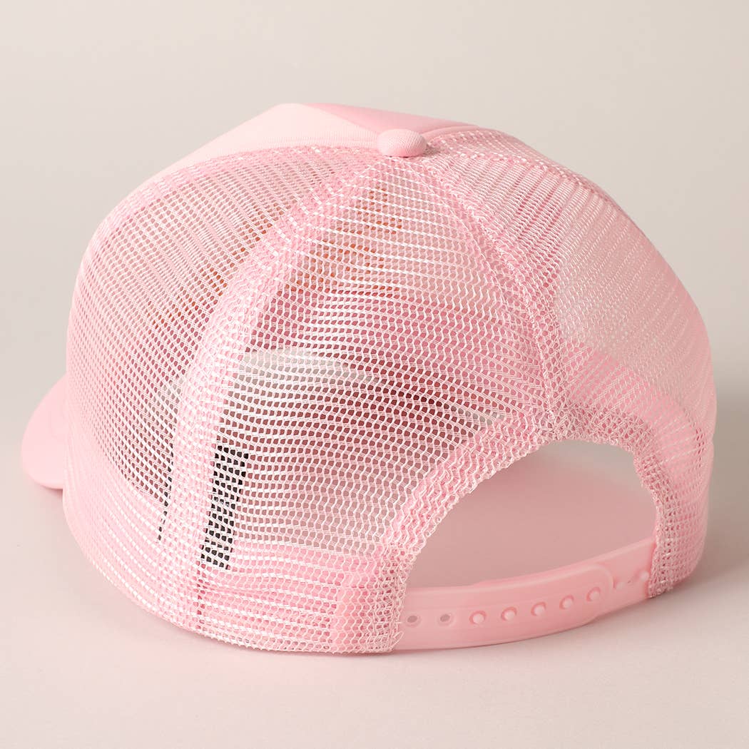 Fashion City - Day Drinkin Texts Embroidery Mesh Back Trucker Hat