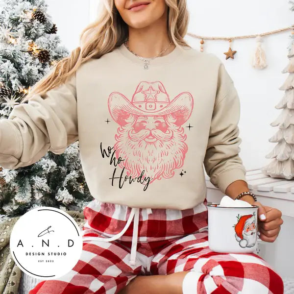 A.N.D Design Studio - Ho Ho Howdy - Cowboy Santa