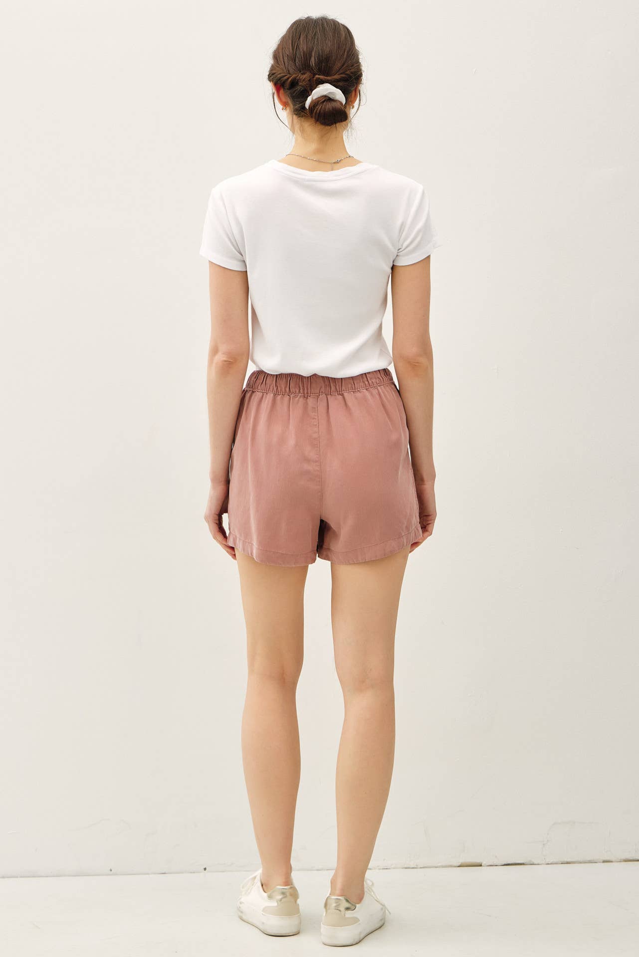 Be Cool - NEW SHADE-HIGH RISE PULL ON TENCEL SHORT