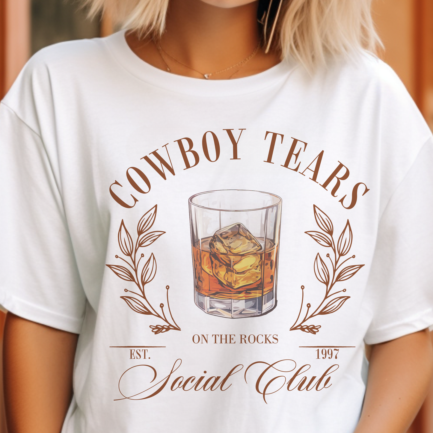 Par.tees by Party On! - Western Country Cowboy Tears Graphic Tee
