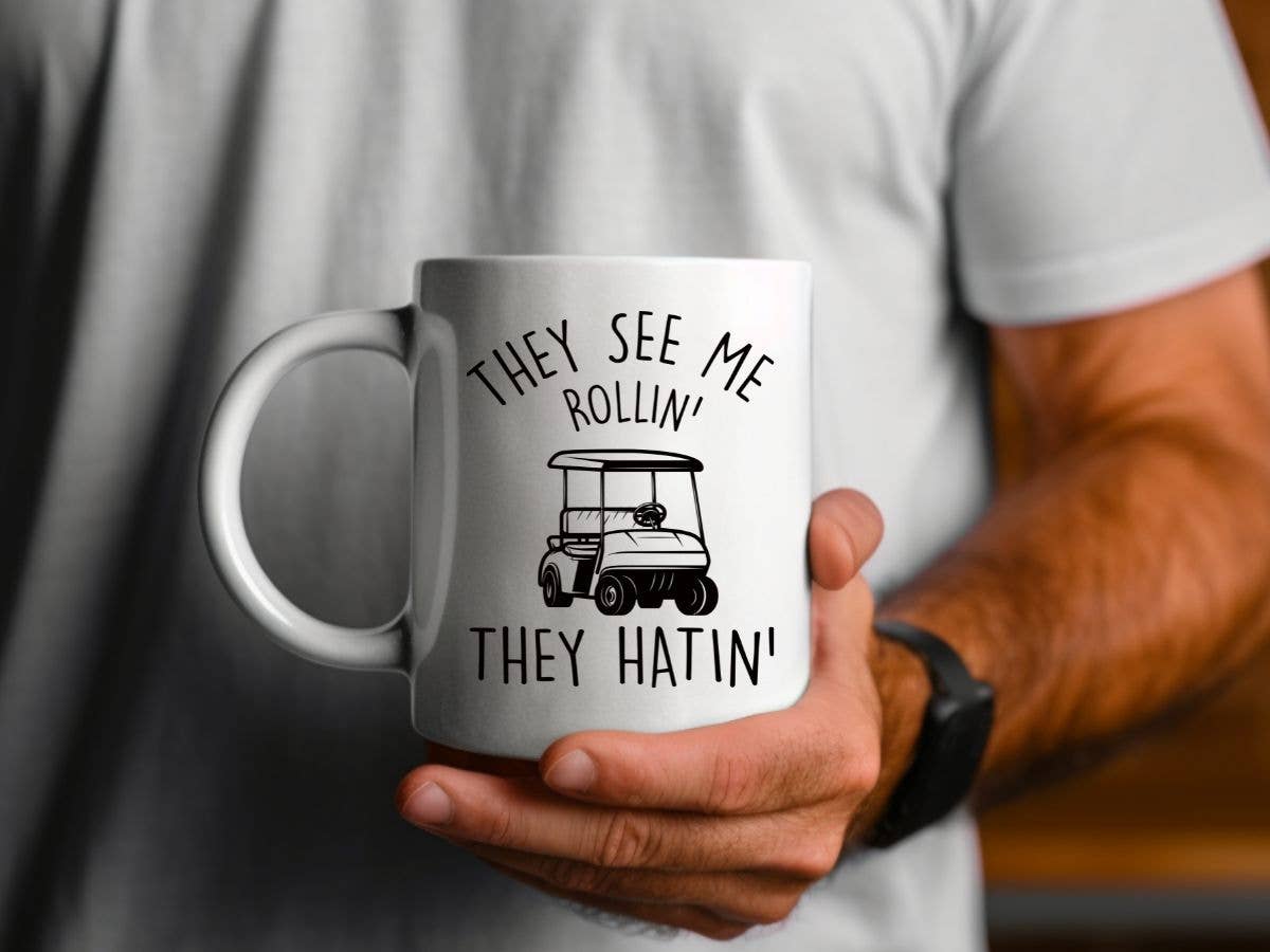 Sister Ray - They See Me Rolling' Golf 11 oz Coffee Mug