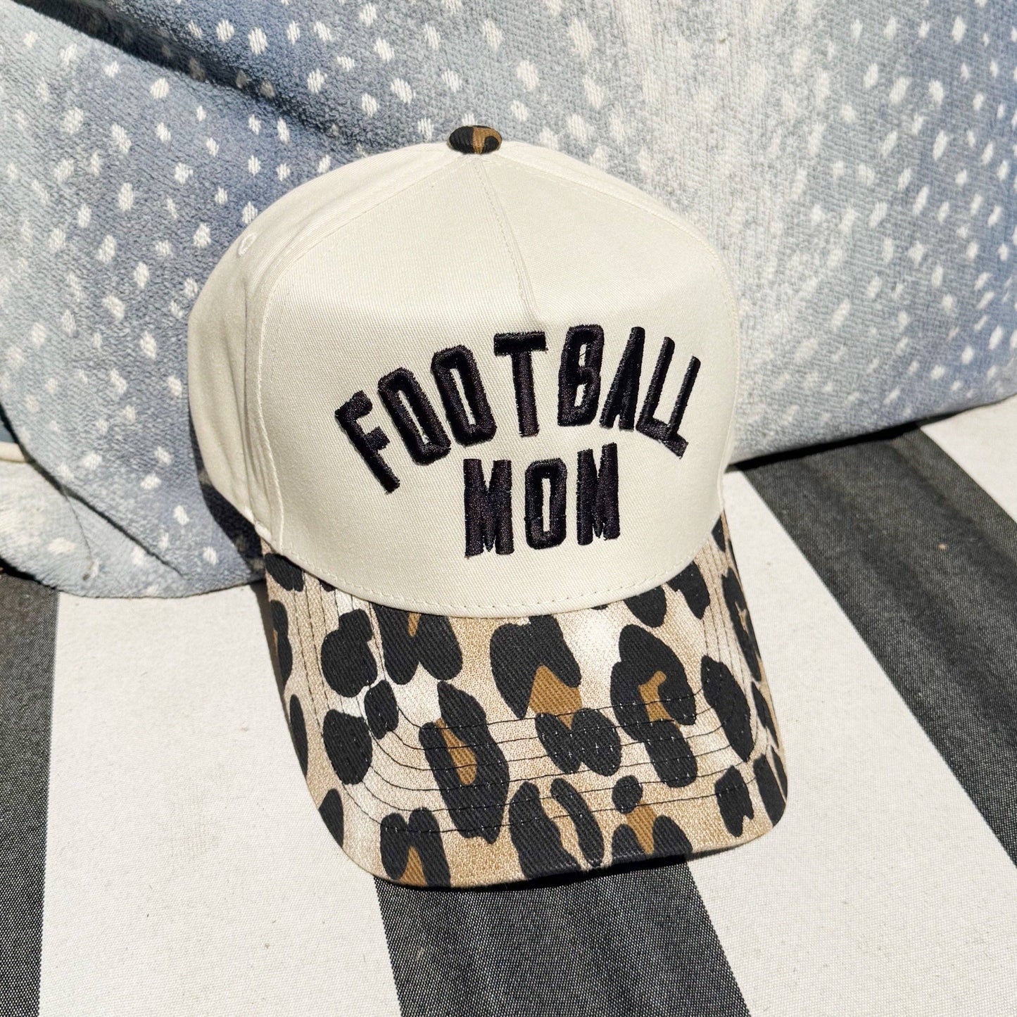 Poppy & Pine - Football Mom Leopard Hat- Pre Order!