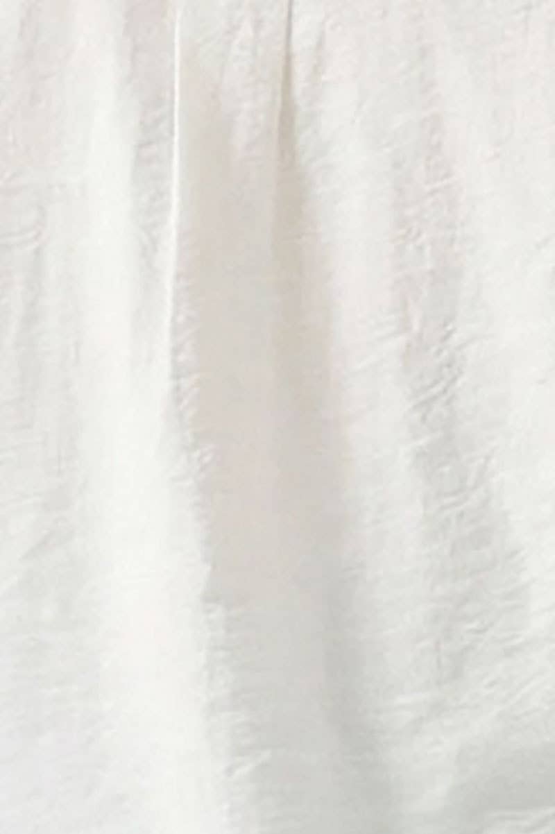 Naked Zebra - Contrast Trim Linen Shorts