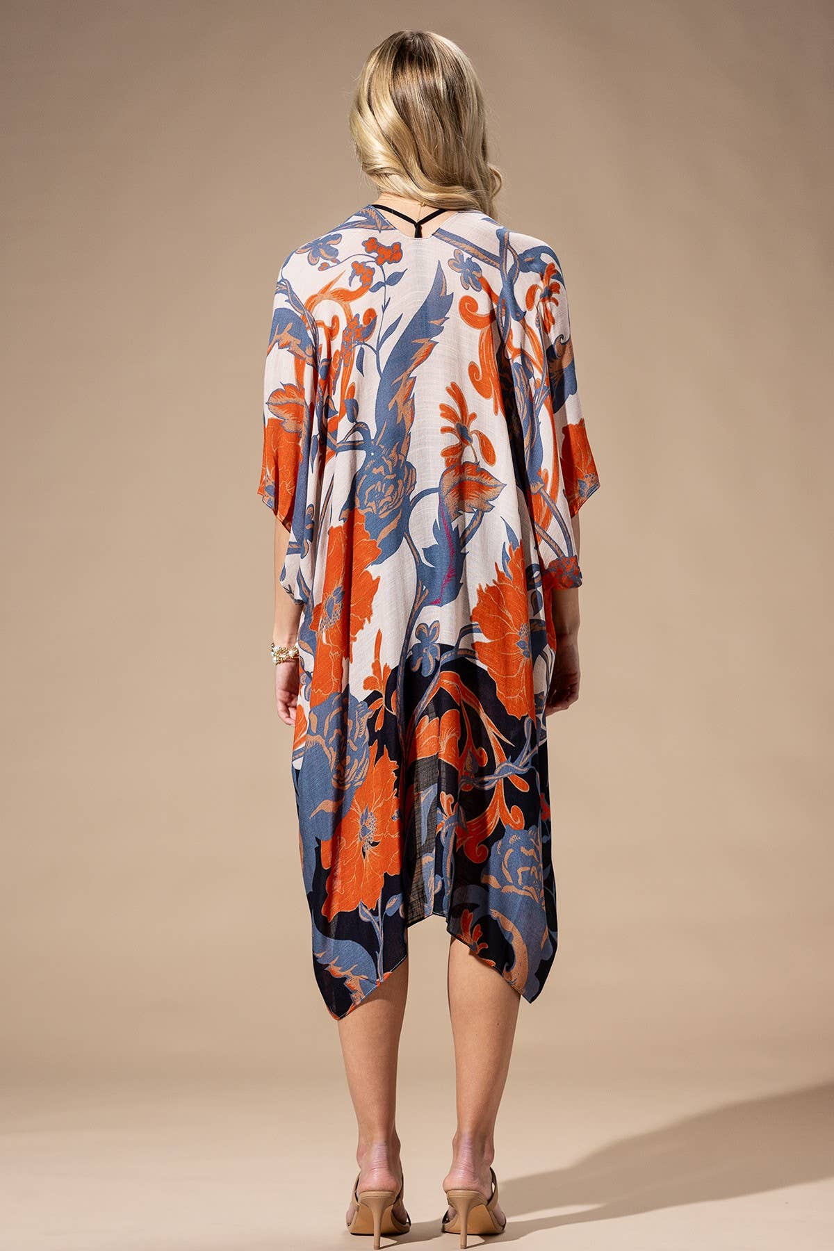 Urbanista - Orange Blue Multi Kimono