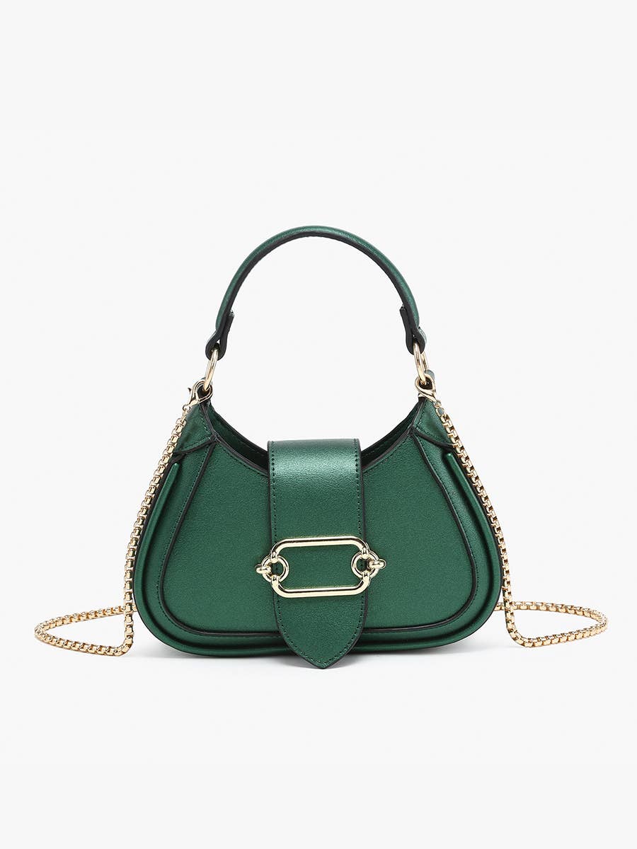Jen & Co. - EH2563 Malia Buckle Crossbody/Satchel w/ Chain Strap