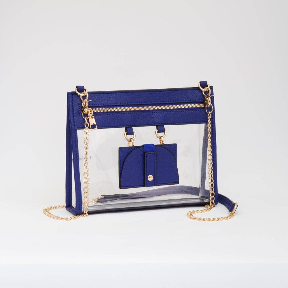 MiMi Wholesale - TG10666 Clear Gameday Crossbody Bag With Sunglasses Holder