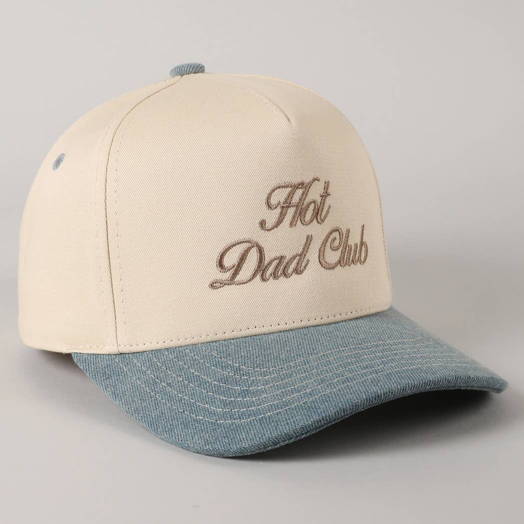Fashion City - Hot Dad Club Lettering Embroidery Trucker Hat