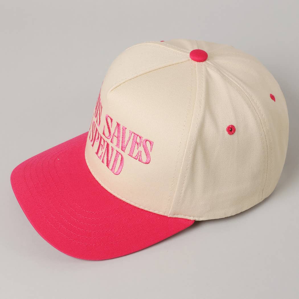 Fashion City - JESUS SAVES I SPEND Embroidery Trucker Hat