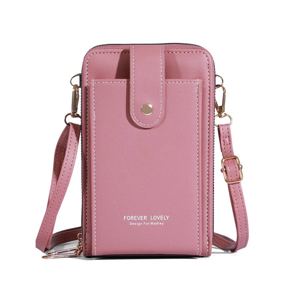 Wholesalesir - Solid Color Three-layer Single Shoulder Wallet