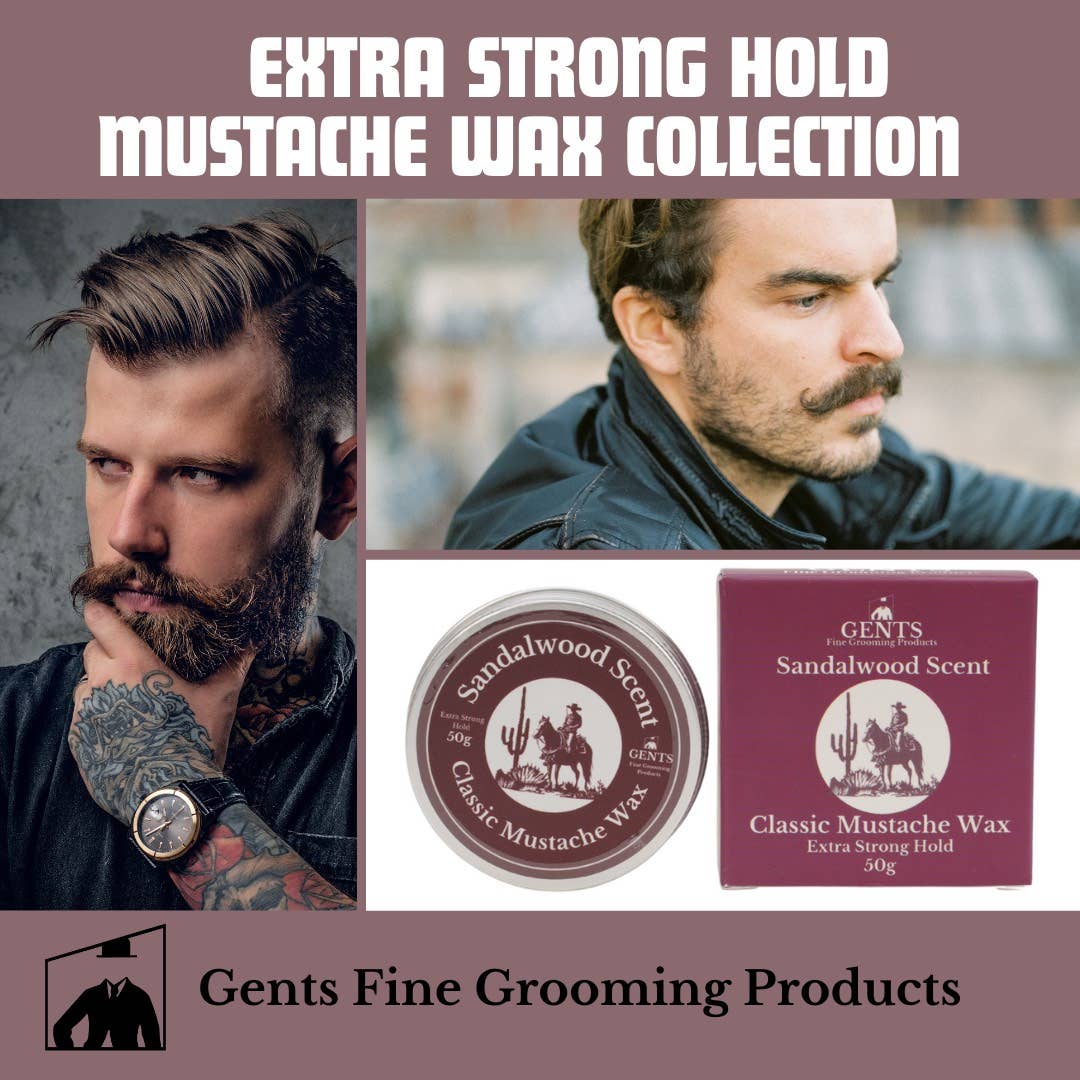 GENTS FINE GROOMING PRODUCTS - Gents Mustache Wax – Strong Hold