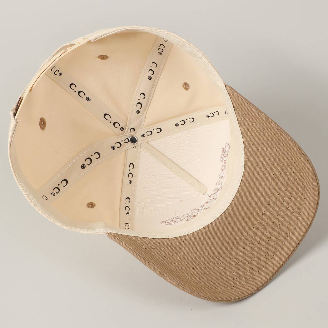 Fashion City - Sorry About My Wife / Husband Embroidery Two-Tone Canvas Cap