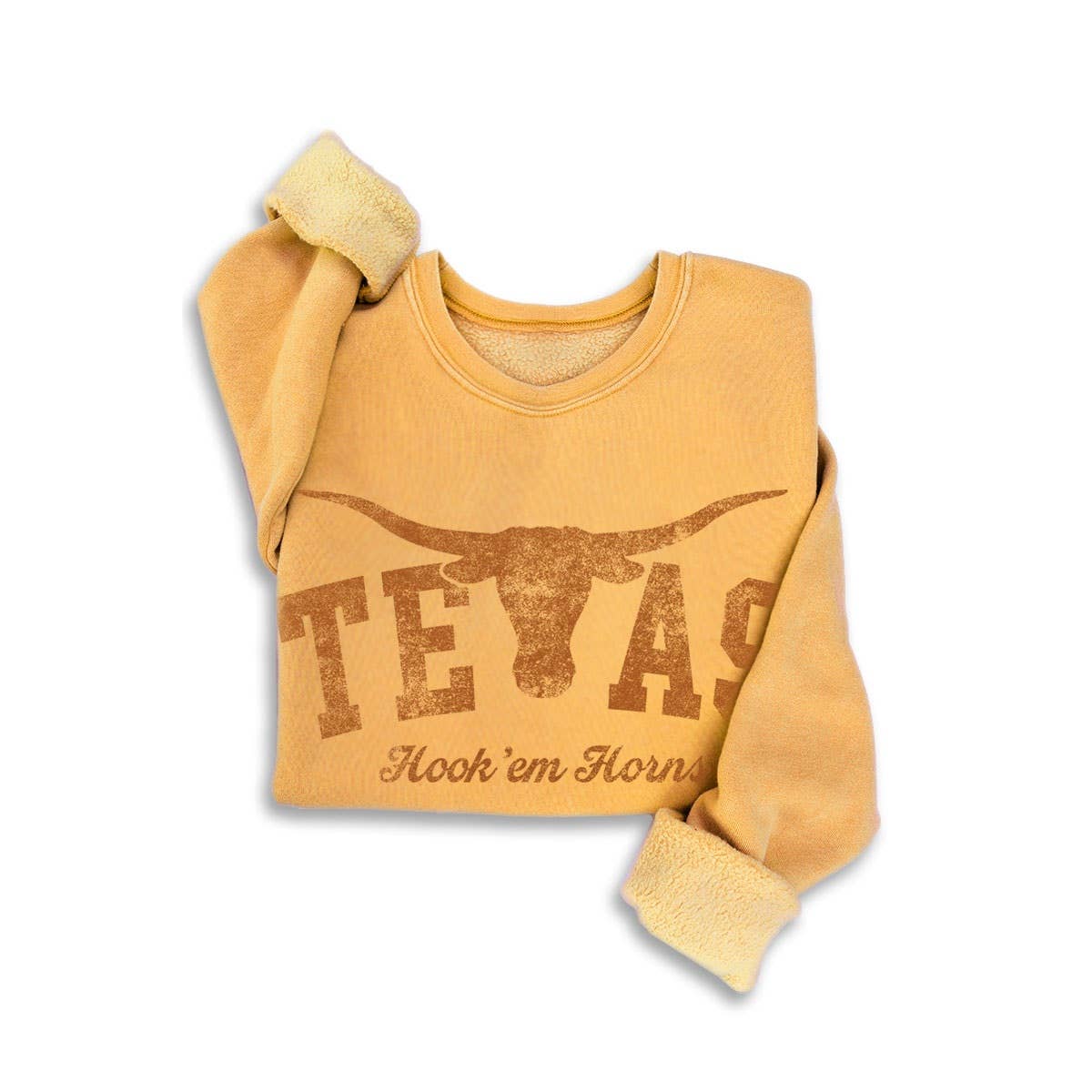 TEXAS HOOK EM HORNS MINERAL SWEATSHIRTS