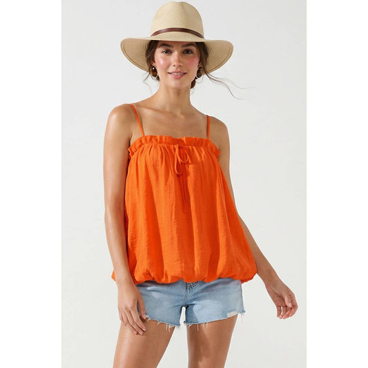 Bubble Top With Bow String Detail