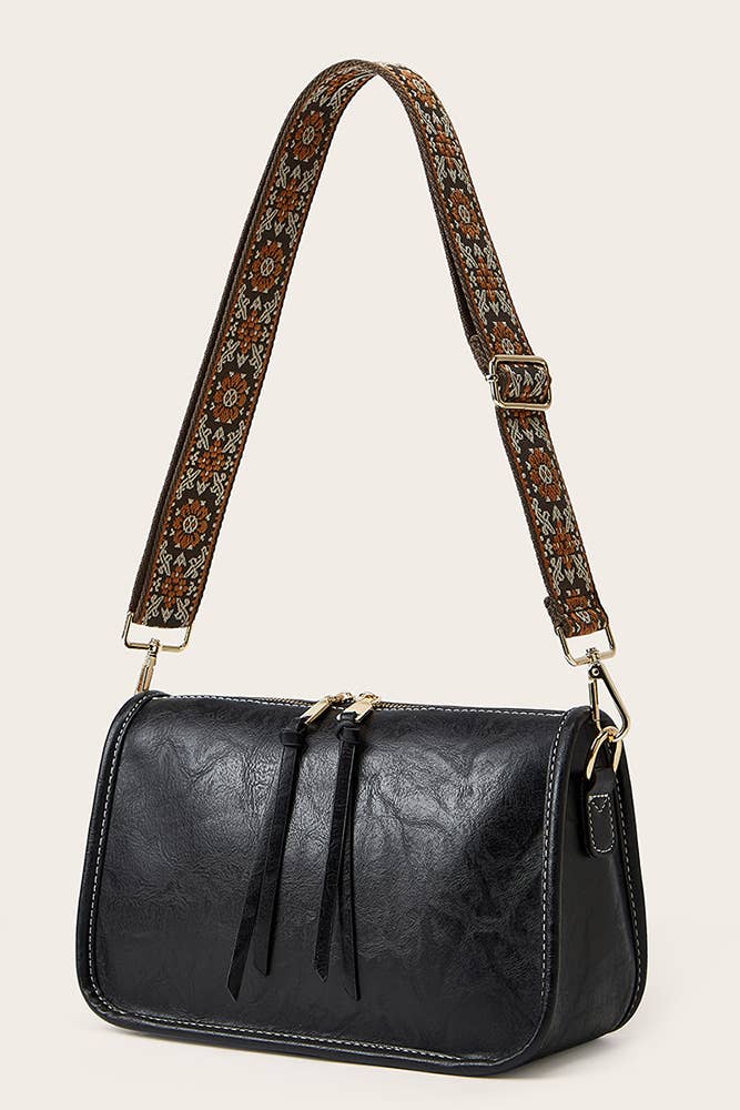 UNISHE - PU Leather Bohemia Strap Crossbody Bag ZK2010