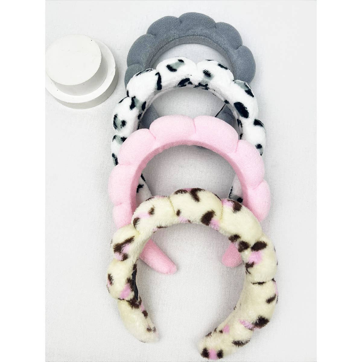 Love and Repeat - Leopard and Solid Mix of Spa Headband