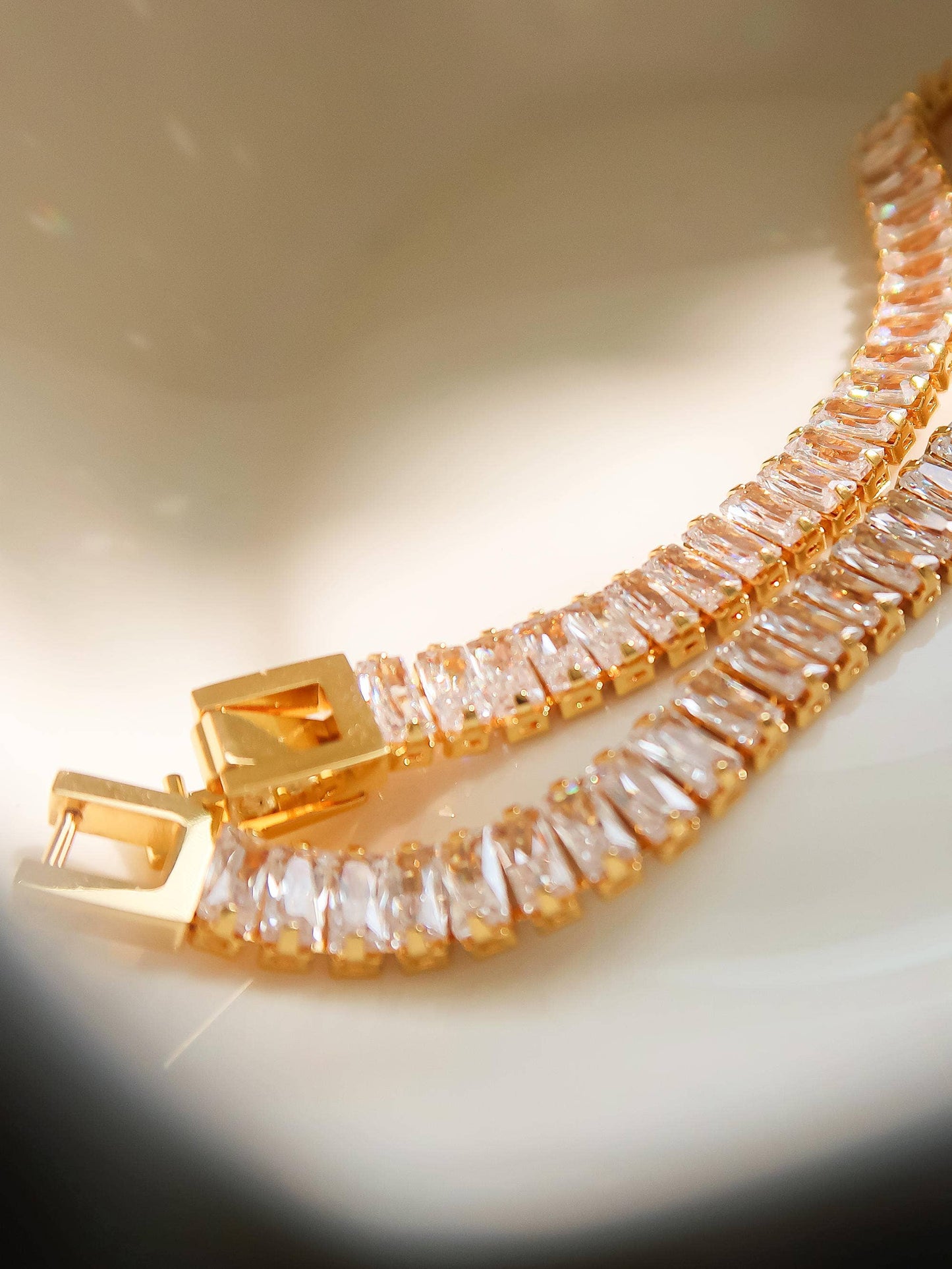 Flânerie by MAIQ - Rhodes 18K Gold Non-Tarnish Glam CZ Bracelet