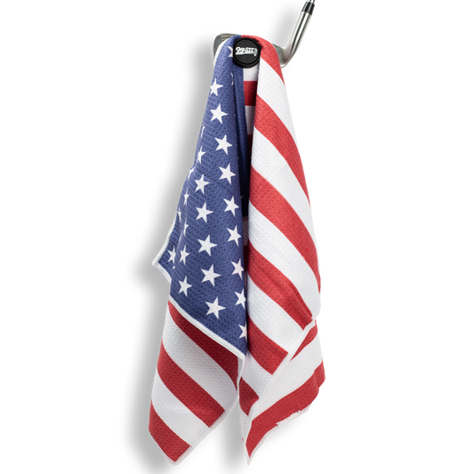 2Putt - American Flag Magnet Golf Towel