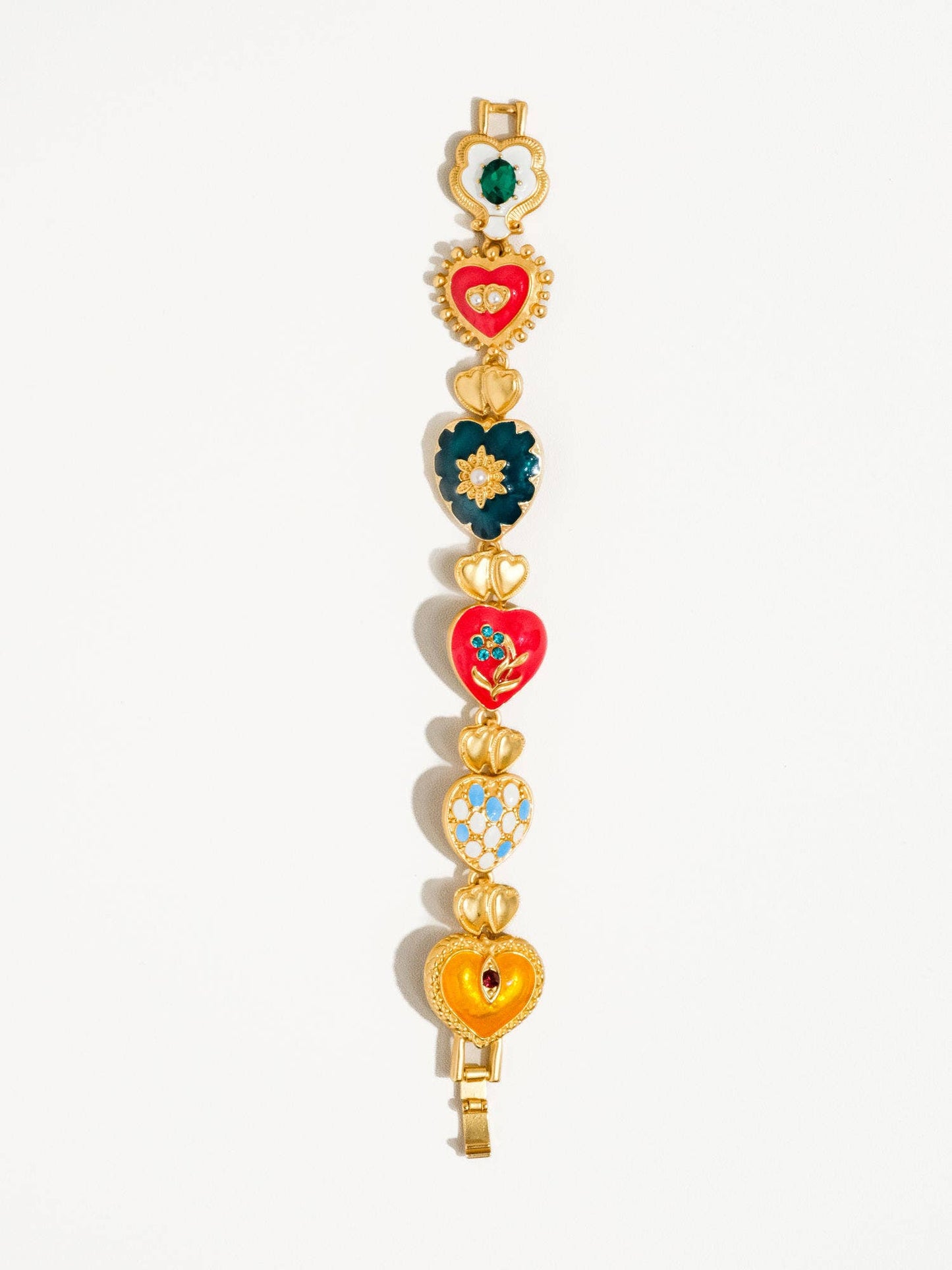 Flânerie by MAIQ - Elysian 18K Gold Boho Baroque Heart Color Bracelet
