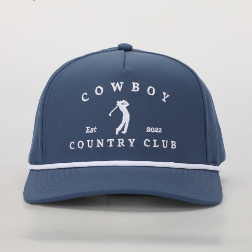 Cowboy Country Club - Golfer Roped Hat Navy