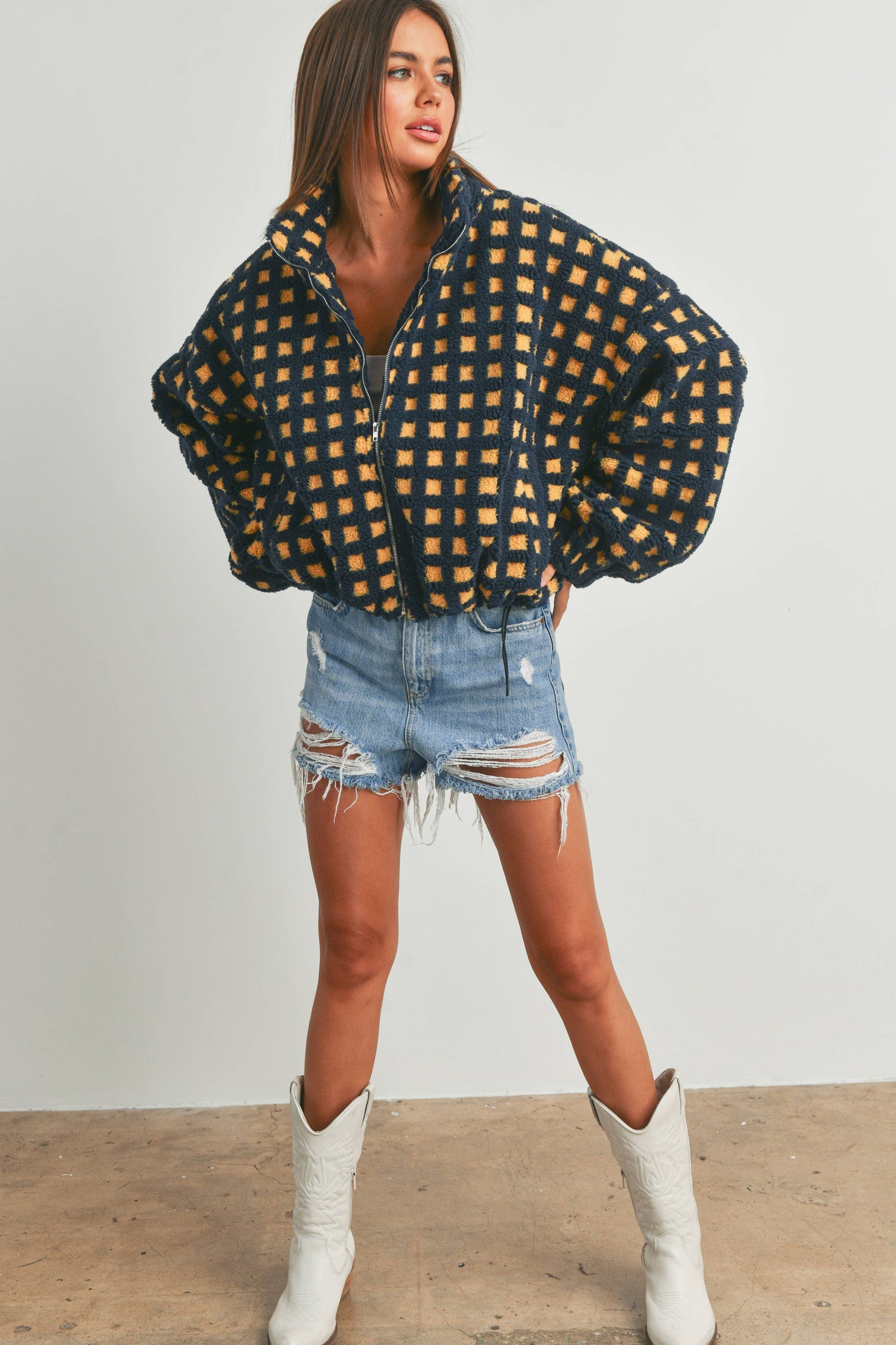 BUTTERMELON - Fuzzy Sherpa Jacket - BMJ7254