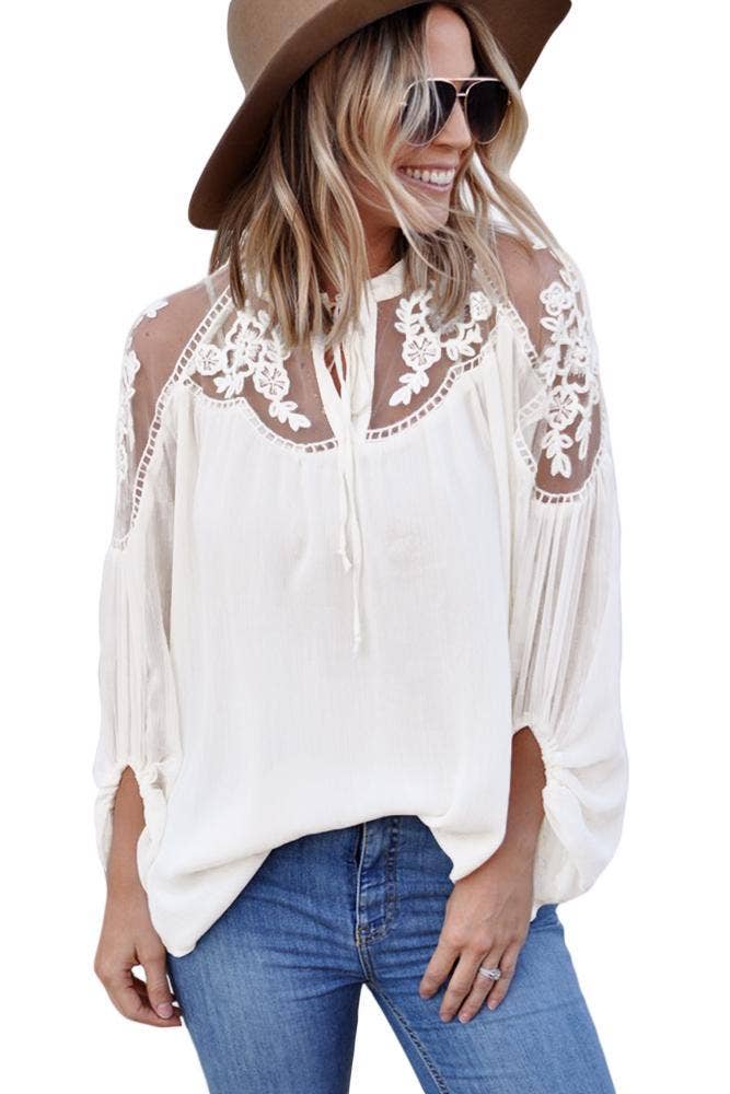 Tracie's - Formal Lace Blouse