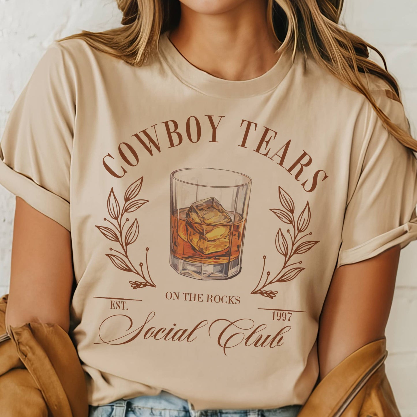 Par.tees by Party On! - Western Country Cowboy Tears Graphic Tee