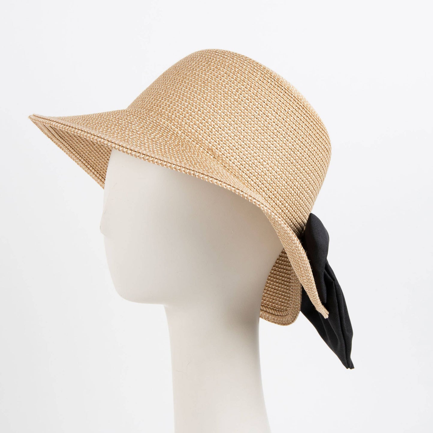 Sun Hat Zaya Boho Wide Brim Ponytail Leopard Bow