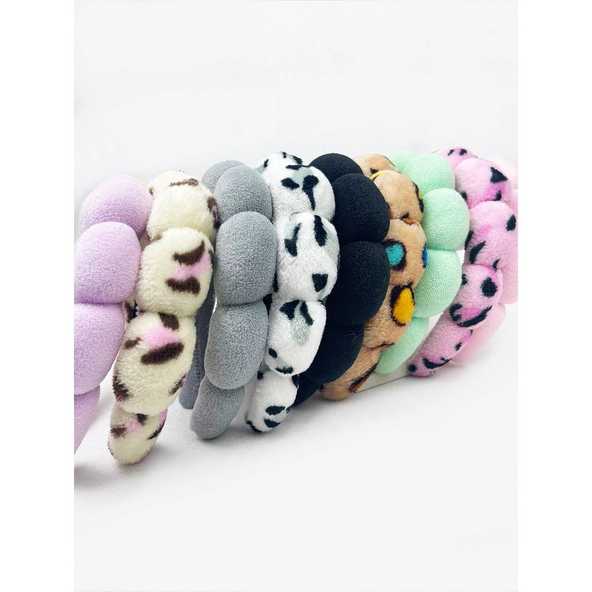 Love and Repeat - Leopard and Solid Mix of Spa Headband