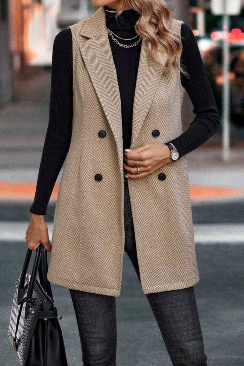 CWOCASL00  SLEEVELESS BLAZER