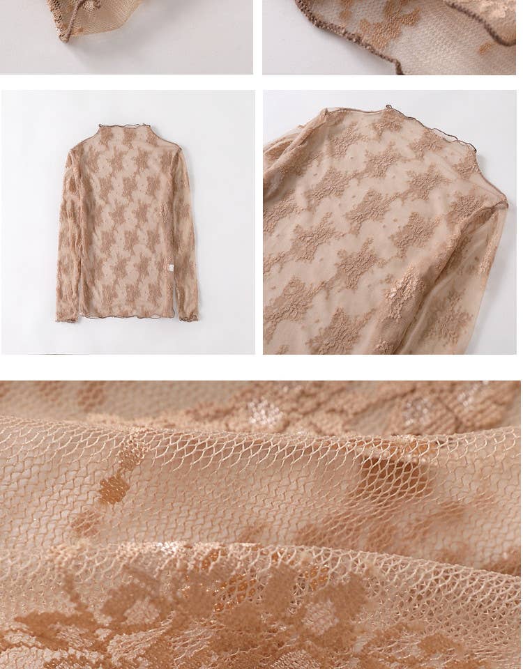Hope & Sunshine - Lace Mesh Top