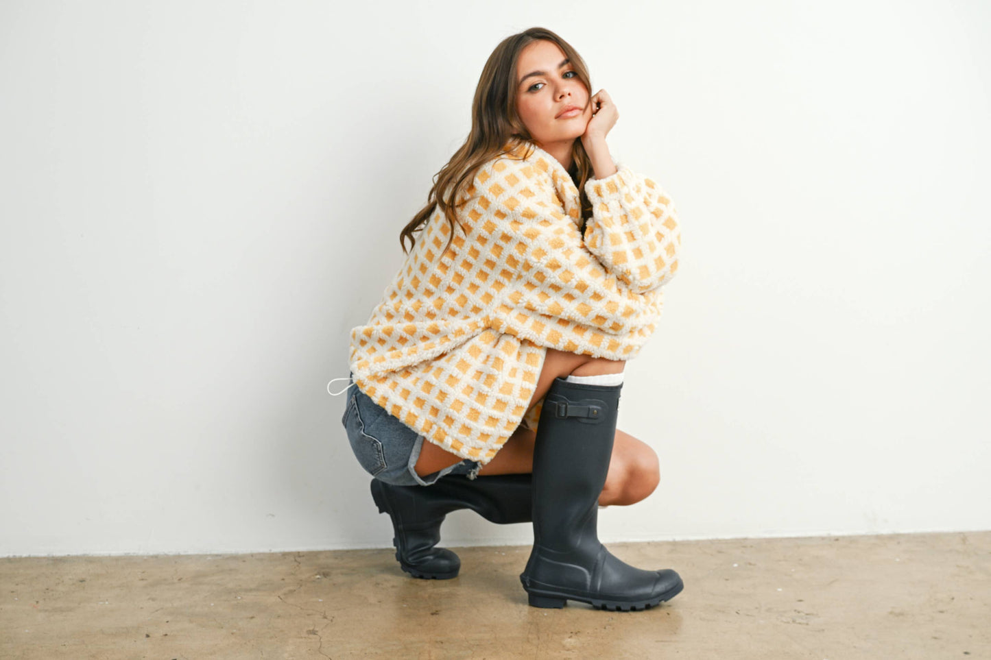 BUTTERMELON - Fuzzy Sherpa Jacket - BMJ7254