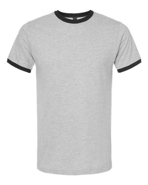 Total Apparel - Tultex Unisex Fine Jersey Ringer Blank T-Shirt | Retro 246
