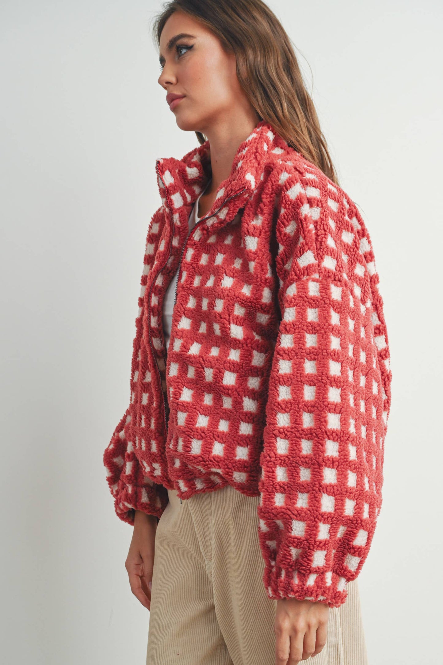 BUTTERMELON - Fuzzy Sherpa Jacket - BMJ7254