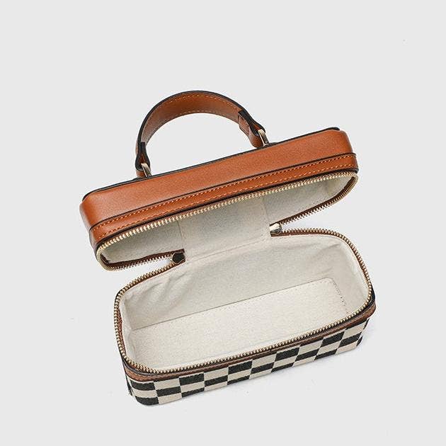 MKS America - Box checkered handbag crossbody bag