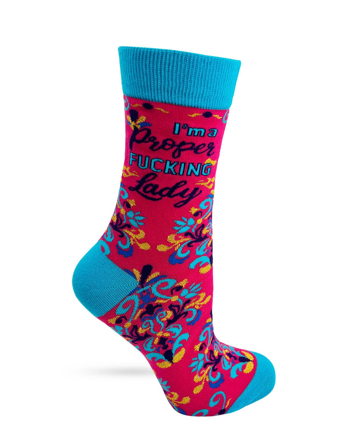 Fabdaz - I'm a Proper Fucking Lady Women's Crew Socks