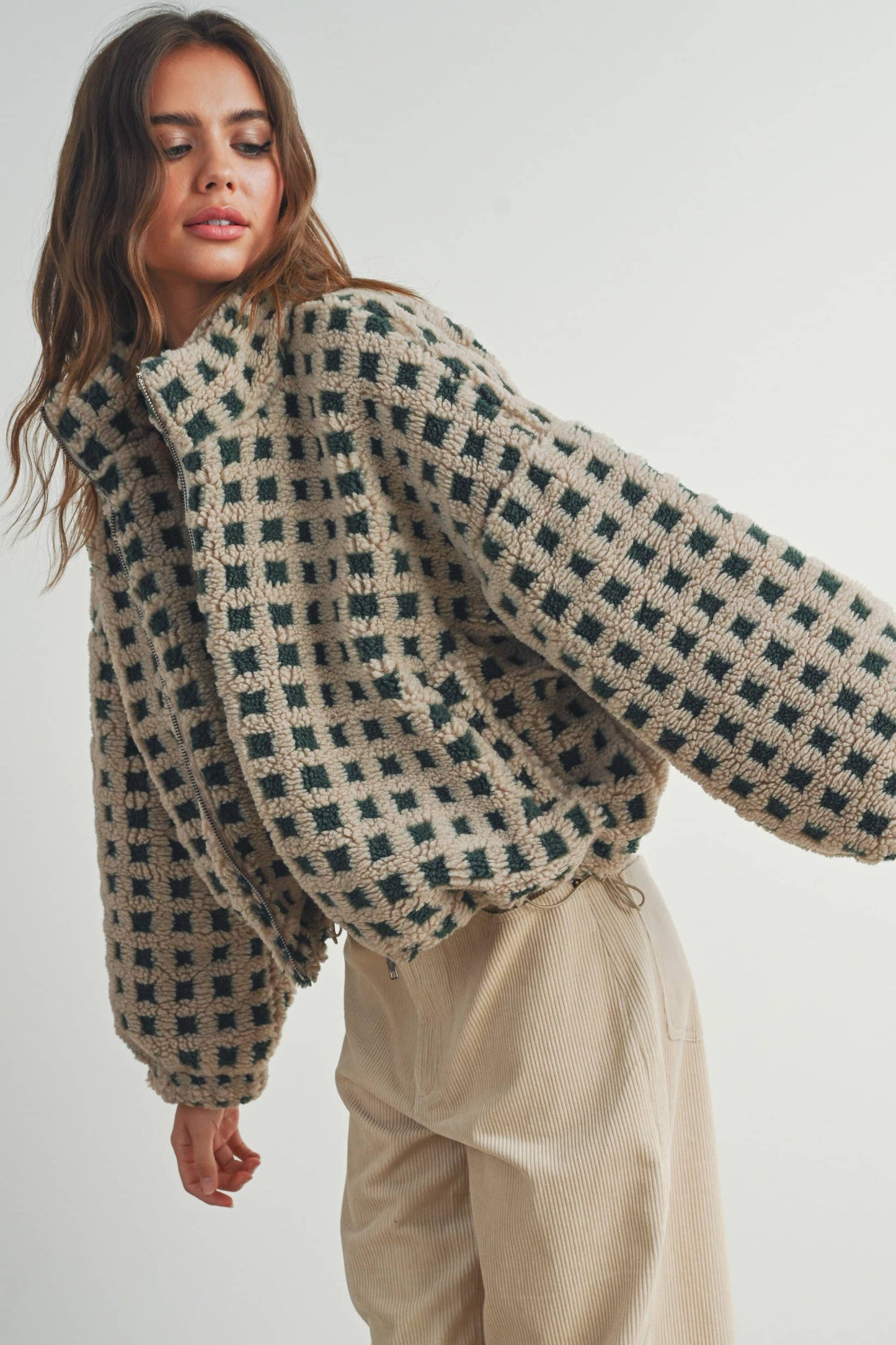 BUTTERMELON - Fuzzy Sherpa Jacket - BMJ7254