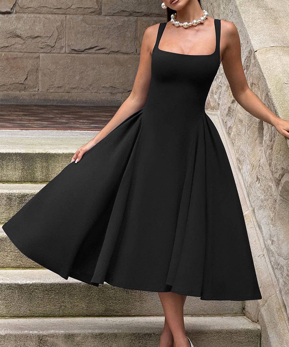 Aria Romance - Elegant Strapless Dress in Navy Black and Wine for Events