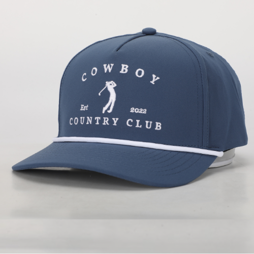 Cowboy Country Club - Golfer Roped Hat Navy