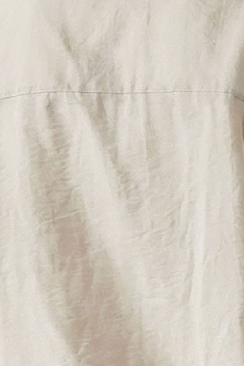 Naked Zebra - Contrast Trim Linen Shorts