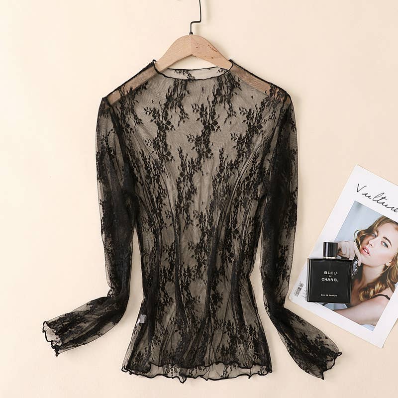 Hope & Sunshine - Lace Mesh Top