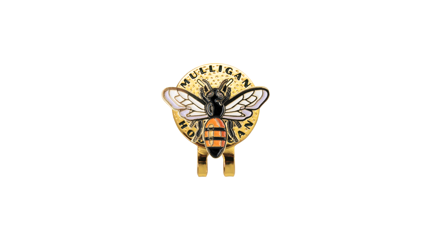 Bee Golf Ball Marker + Magnetic Hat Clip