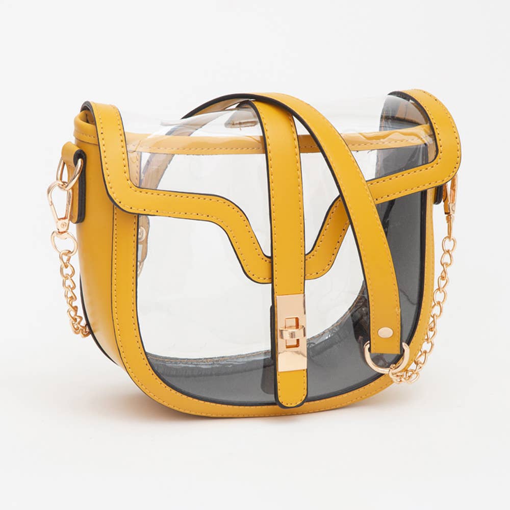 Sensibling Corp. - Clear Transparent Saddle Bag