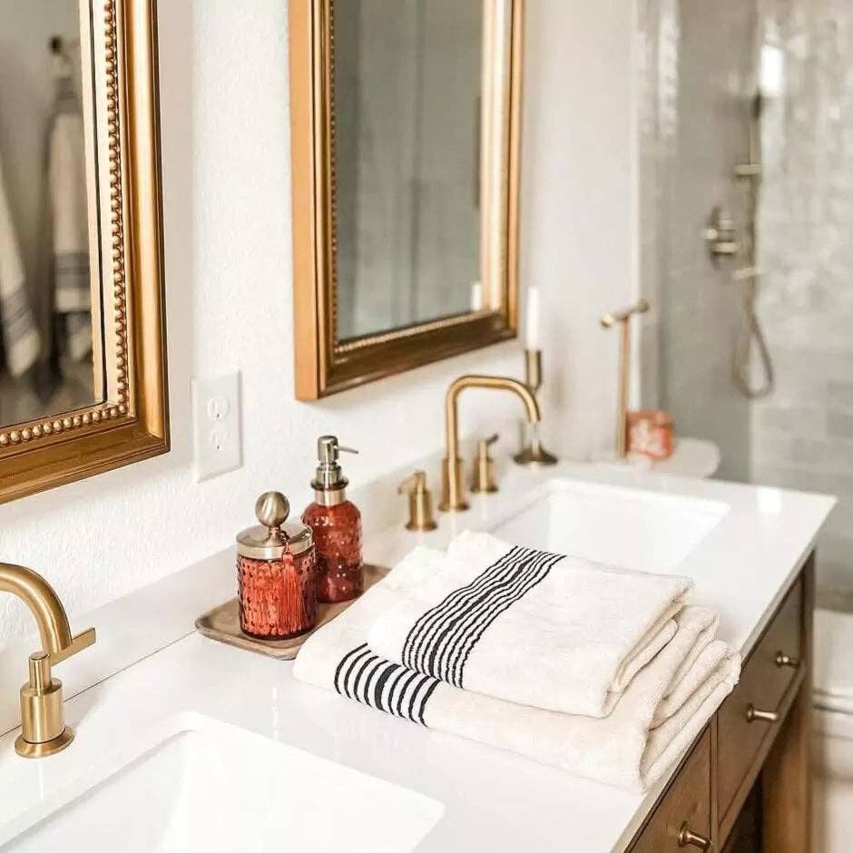 The Loomia - Melika Turkish Cotton Striped Terry Towel