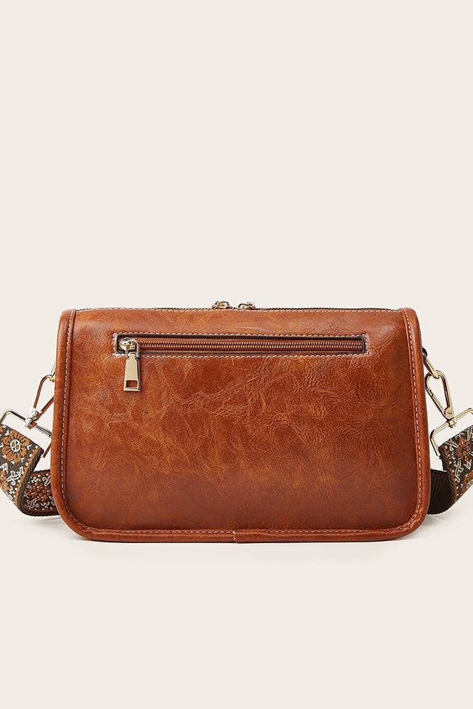 UNISHE - PU Leather Bohemia Strap Crossbody Bag ZK2010