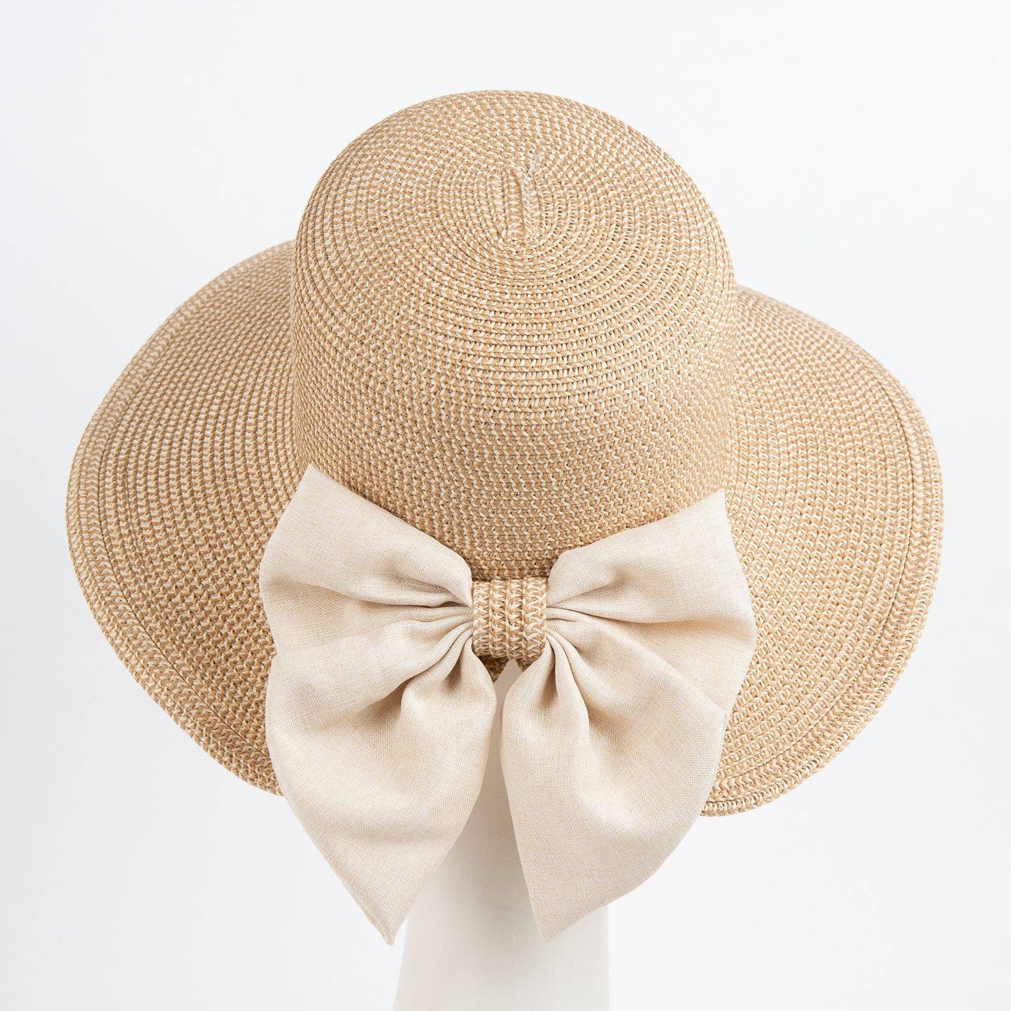 Sun Hat Zaya Boho Wide Brim Ponytail Leopard Bow