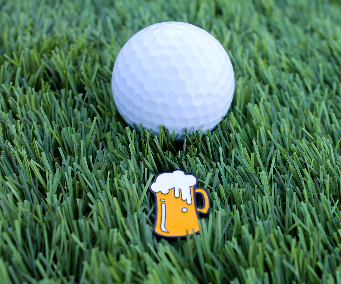 Beer Mug Golf Ball Marker+Magnetic Hat Clip, Golf Gift