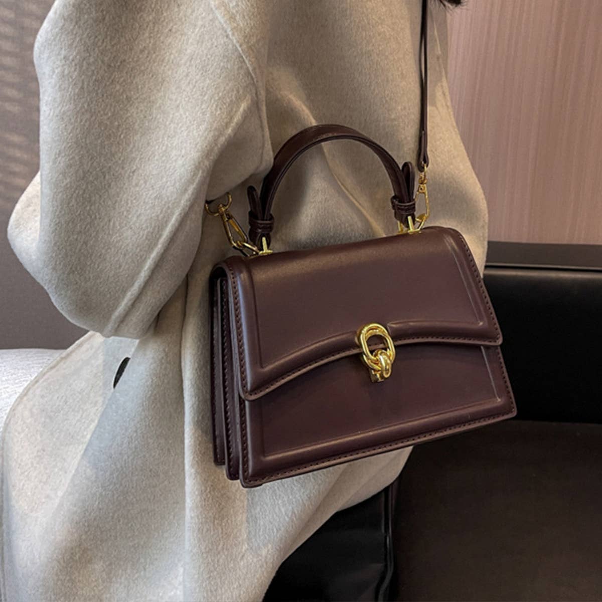 ACCITY - HIGH-END ARMPIT HANDBAG SHOULDER BAG_CWAB1546