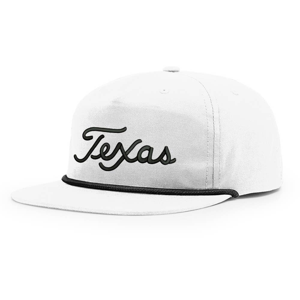 TWT Brand - Texas Script Grandpa Rope 3D Embroidered Hat