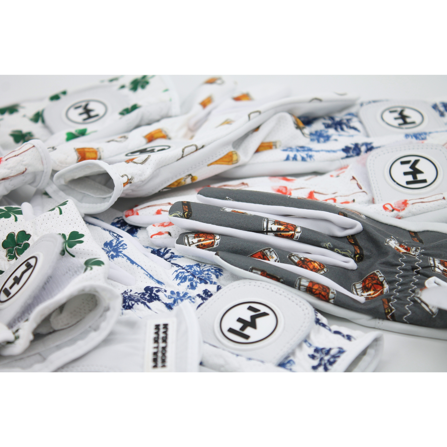 MULLIGAN HOOLIGAN® Men's Golf Glove | Unique Standout Design: Beer Fore / Worn On Left Hand / Men's XL