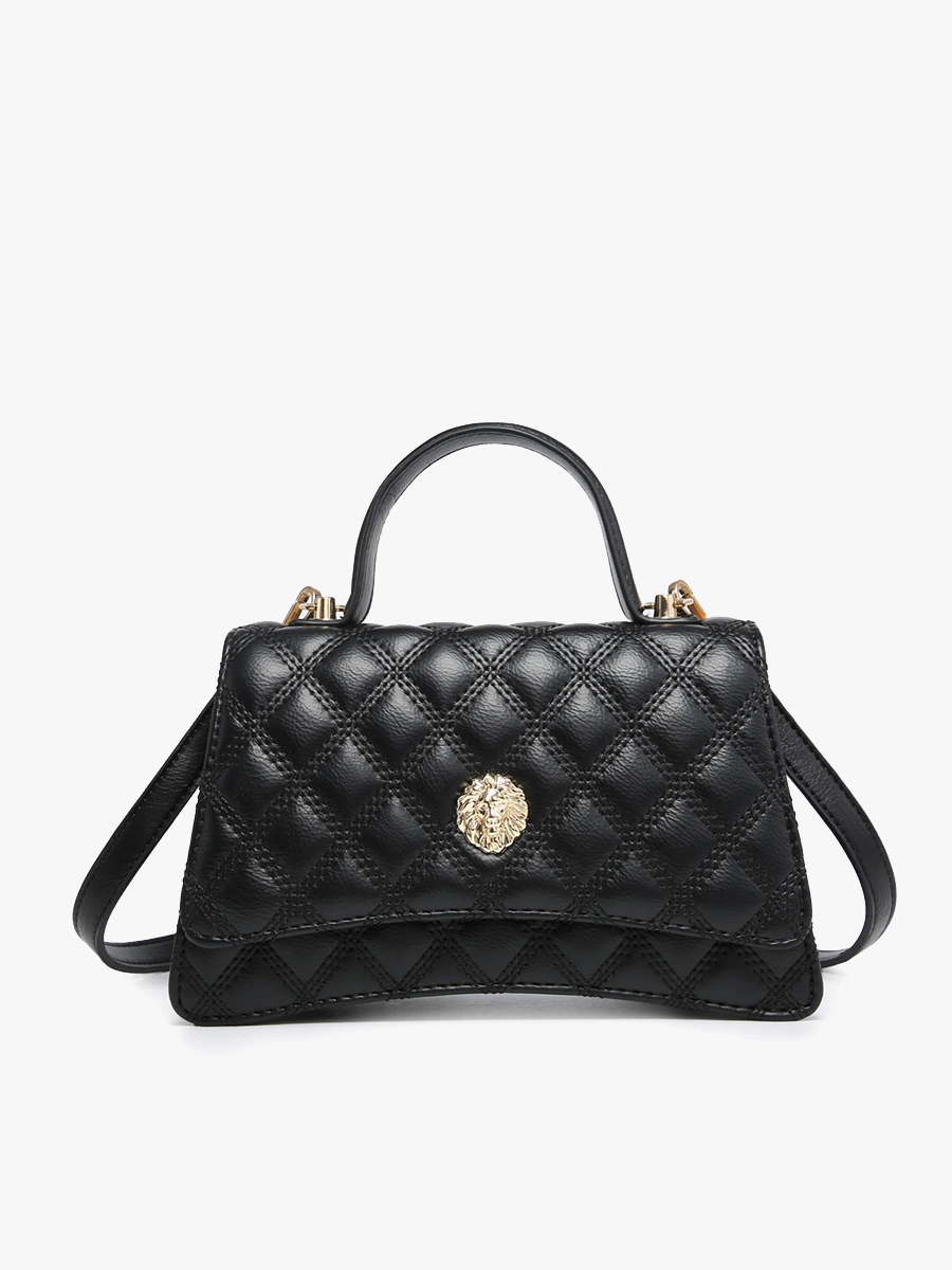 Jen & Co. - PP22013 Leona Quilted Lion Head Satchel